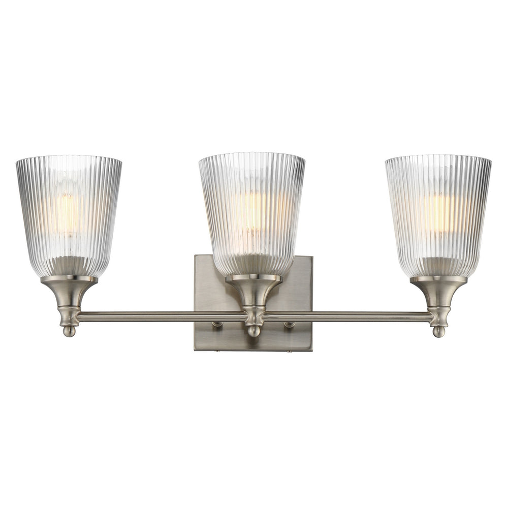 Maxim - Three Light Bath Vanity - Julip - Satin Nickel- Union Lighting Luminaires Decor