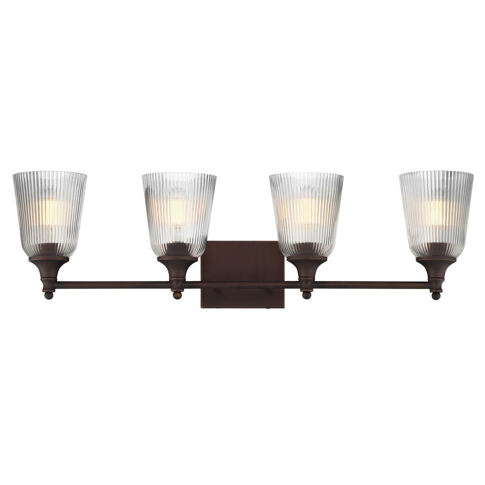 Maxim - Four Light Bath Vanity - Julip - Dark Bronze- Union Lighting Luminaires Decor