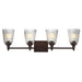 Maxim - Four Light Bath Vanity - Julip - Dark Bronze- Union Lighting Luminaires Decor