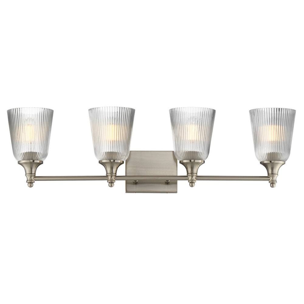 Maxim - Four Light Bath Vanity - Julip - Satin Nickel- Union Lighting Luminaires Decor