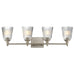 Maxim - Four Light Bath Vanity - Julip - Satin Nickel- Union Lighting Luminaires Decor