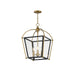Maxim - Three Light Foyer Pendant - McCadden - Black / Natural Aged Brass- Union Lighting Luminaires Decor