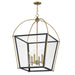 Maxim - Six Light Pendant - McCadden - Black / Natural Aged Brass- Union Lighting Luminaires Decor