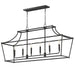 Maxim - Six Light Linear Pendant - Clifton - Black- Union Lighting Luminaires Decor