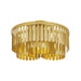 Maxim - Three Light Semi-Flush Mount - Regalia - Gold Leaf- Union Lighting Luminaires Decor