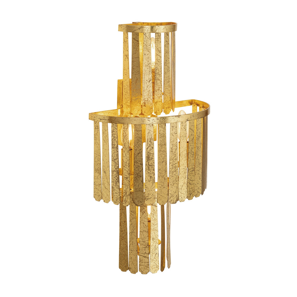 Maxim - Three Light Wall Sconce - Regalia - Gold Leaf- Union Lighting Luminaires Decor
