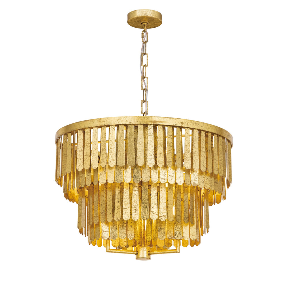 Maxim - Seven Light Chandelier - Regalia - Gold Leaf- Union Lighting Luminaires Decor