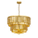 Maxim - Seven Light Chandelier - Regalia - Gold Leaf- Union Lighting Luminaires Decor