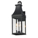 Maxim - Three Light Outdoor Wall Sconce - Bramwell VX - Black Patina- Union Lighting Luminaires Decor
