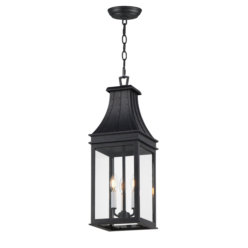 Maxim - Three Light Outdoor Pendant - Bramwell VX - Black Patina- Union Lighting Luminaires Decor