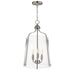 Maxim - Three Light Foyer Pendant - Bellmore - Satin Nickel- Union Lighting Luminaires Decor