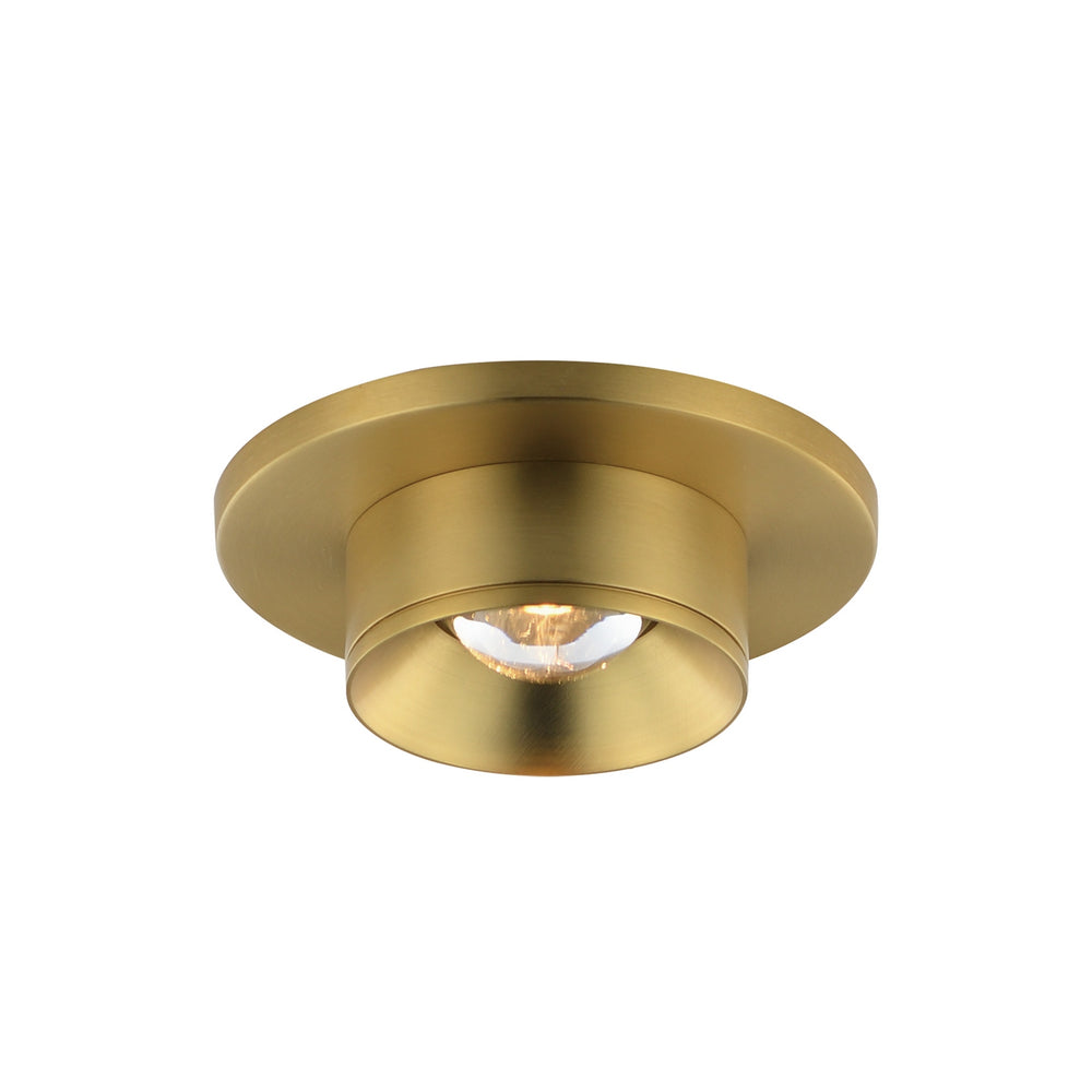Maxim - LED Flush Mount - Caldera - Natural Aged Brass- Union Lighting Luminaires Decor