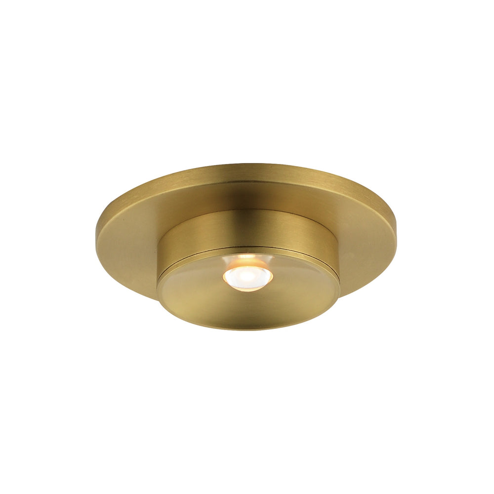 Maxim - LED Flush Mount - Caldera - Natural Aged Brass- Union Lighting Luminaires Decor