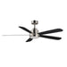 Maxim - 60" Ceiling Fan - Petals - Satin Nickel- Union Lighting Luminaires Decor
