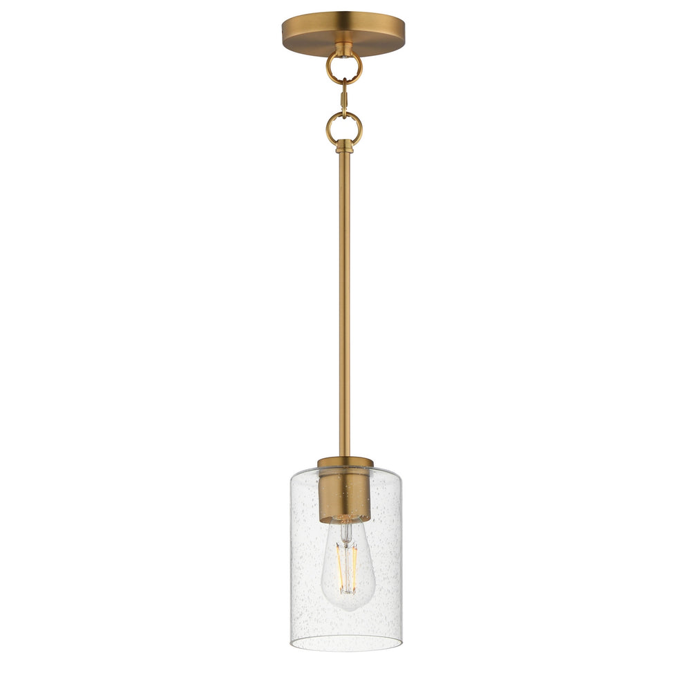 Maxim - One Light Pendant - Livingston - Natural Aged Brass- Union Lighting Luminaires Decor