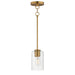 Maxim - One Light Pendant - Livingston - Natural Aged Brass- Union Lighting Luminaires Decor