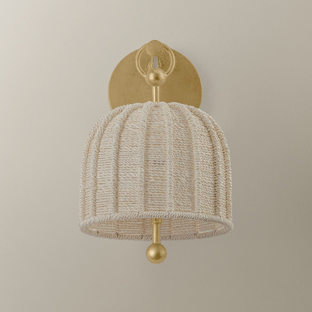 Troy Lighting Canada - One Light Wall Sconce - Lonnie - Vintage Gold Leaf- Union Lighting Luminaires Decor