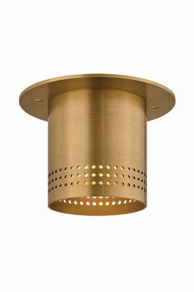 Troy Lighting Canada - One Light Flush Mount - Berg - Patina Brass- Union Lighting Luminaires Decor