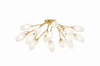 Troy Lighting Canada - 18 Light Semi Flush Mount - Aldean - Vintage Gold Leaf- Union Lighting Luminaires Decor