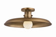 Troy Lighting Canada - One Light Flush Mount - Rainhill - Patina Brass- Union Lighting Luminaires Decor