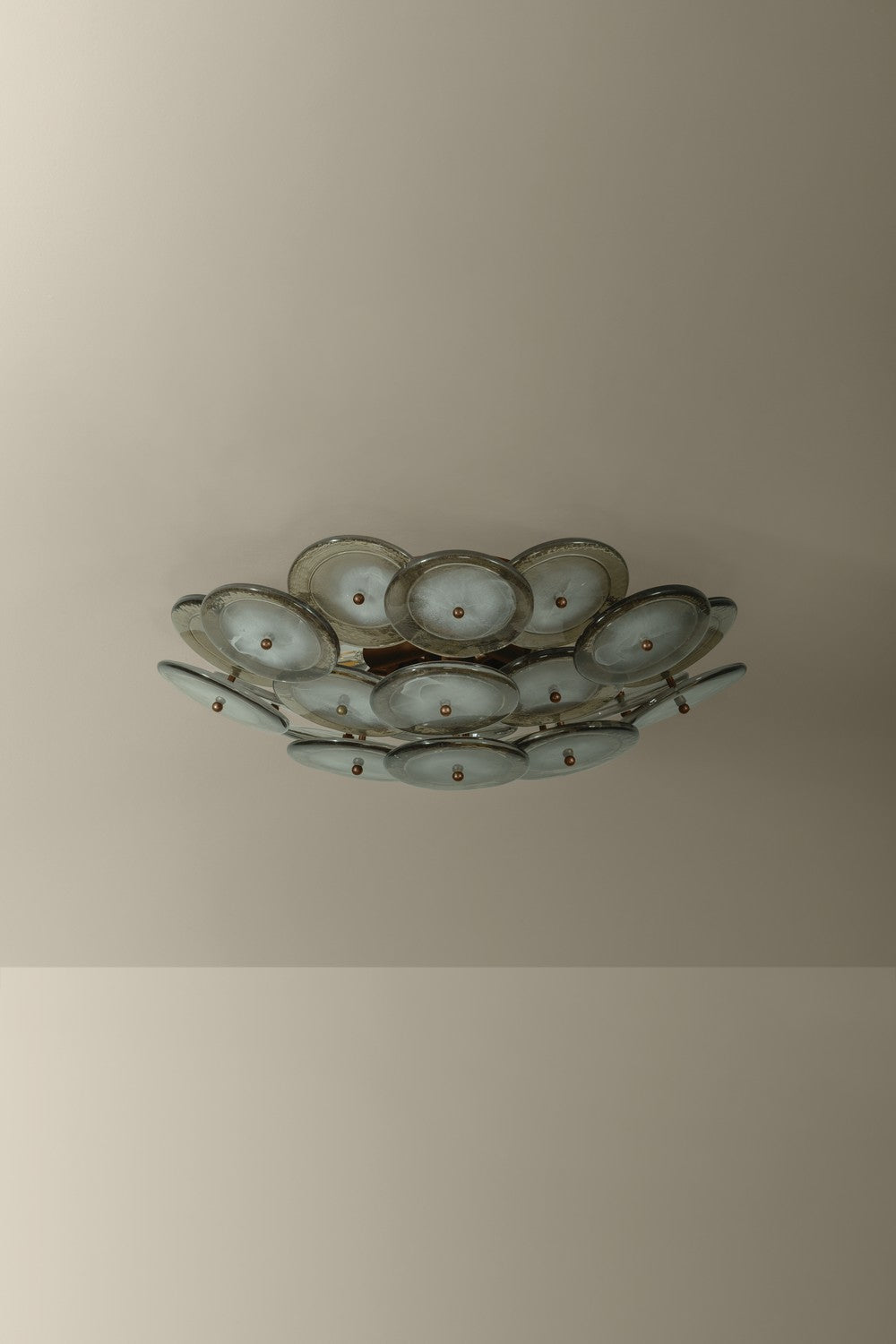 Troy Lighting Canada - Four Light Flush Mount - Wassama - Patina Brass- Union Lighting Luminaires Decor