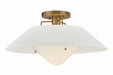 Troy Lighting Canada - One Light Semi Flush Mount - Otto - Patina Brass- Union Lighting Luminaires Decor