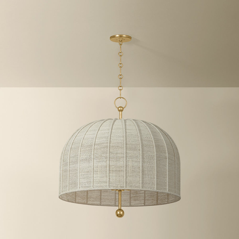 Troy Lighting Canada - Six Light Pendant - Lonnie - Vintage Gold Leaf- Union Lighting Luminaires Decor