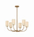Troy Lighting Canada - Six Light Chandelier - Teddy - Patina Brass- Union Lighting Luminaires Decor