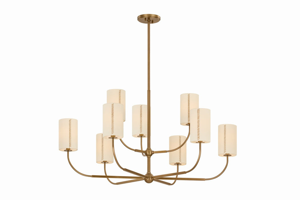 Troy Lighting Canada - Nine Light Chandelier - Teddy - Patina Brass- Union Lighting Luminaires Decor