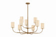 Troy Lighting Canada - Nine Light Chandelier - Teddy - Patina Brass- Union Lighting Luminaires Decor
