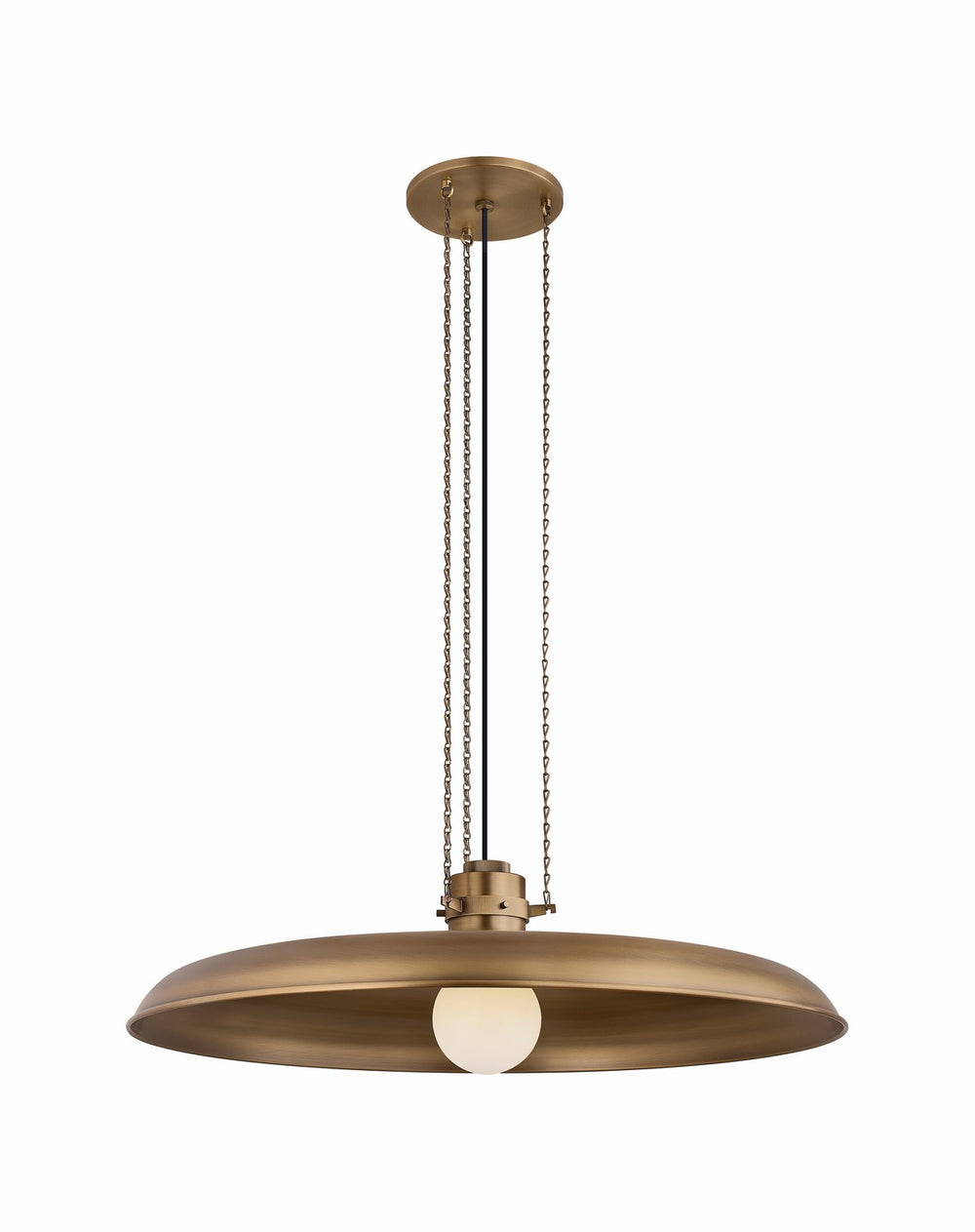 Troy Lighting Canada - One Light Pendant - Rainhill - Patina Brass- Union Lighting Luminaires Decor