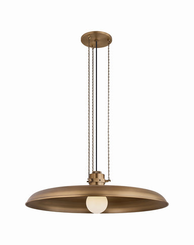 Troy Lighting Canada - One Light Pendant - Rainhill - Patina Brass- Union Lighting Luminaires Decor