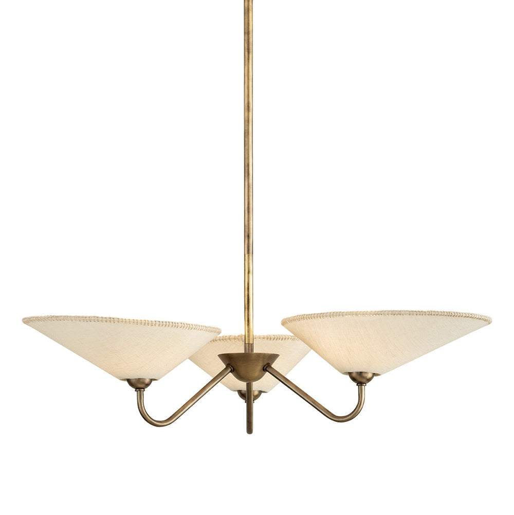 Troy Lighting Canada - Three Light Chandelier - Sinclair - Patina Brass- Union Lighting Luminaires Decor