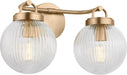 Visual Comfort Studio Canada - Two Light Vanity - Preston - Satin Brass- Union Lighting Luminaires Decor