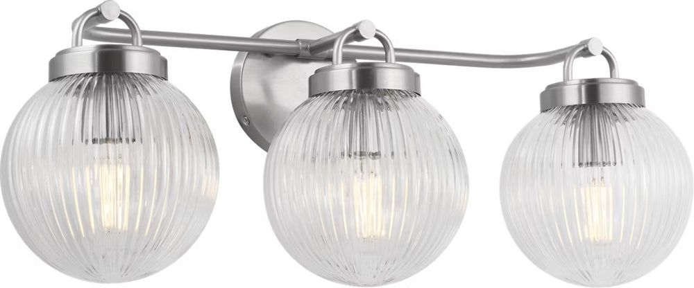 Visual Comfort Studio Canada - Three Light Vanity - Preston - Brushed Nickel- Union Lighting Luminaires Decor