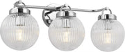 Visual Comfort Studio Canada - Three Light Vanity - Preston - Chrome- Union Lighting Luminaires Decor