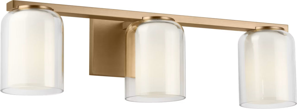 Visual Comfort Studio Canada - Three Light Vanity - Holden - Satin Brass- Union Lighting Luminaires Decor