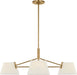 Visual Comfort Studio Canada - Three Light Chandelier - Hale - Estate Brass- Union Lighting Luminaires Decor