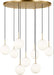 Visual Comfort Studio Canada - Nine Light Chandelier - Sorelle - Estate Brass- Union Lighting Luminaires Decor