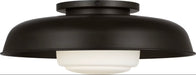 Visual Comfort Studio Canada - One Light Flush Mount - Liora - Aged Iron- Union Lighting Luminaires Decor