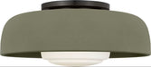 Visual Comfort Studio Canada - One Light Flush Mount - Liora - Aged Iron- Union Lighting Luminaires Decor