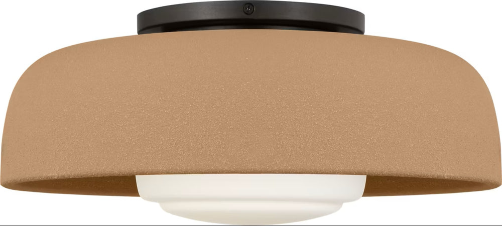 Visual Comfort Studio Canada - One Light Flush Mount - Liora - Aged Iron- Union Lighting Luminaires Decor