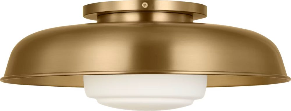 Visual Comfort Studio Canada - One Light Flush Mount - Liora - Estate Brass- Union Lighting Luminaires Decor