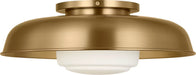 Visual Comfort Studio Canada - One Light Flush Mount - Liora - Estate Brass- Union Lighting Luminaires Decor