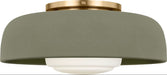 Visual Comfort Studio Canada - One Light Flush Mount - Liora - Estate Brass- Union Lighting Luminaires Decor
