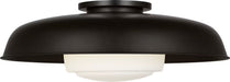 Visual Comfort Studio Canada - One Light Flush Mount - Liora - Aged Iron- Union Lighting Luminaires Decor