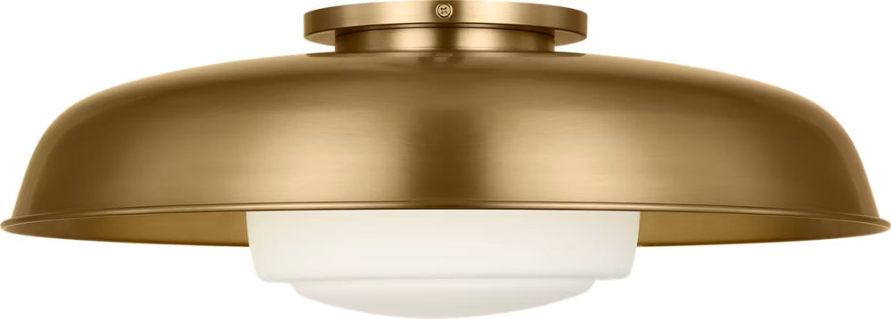 Visual Comfort Studio Canada - One Light Flush Mount - Liora - Estate Brass- Union Lighting Luminaires Decor