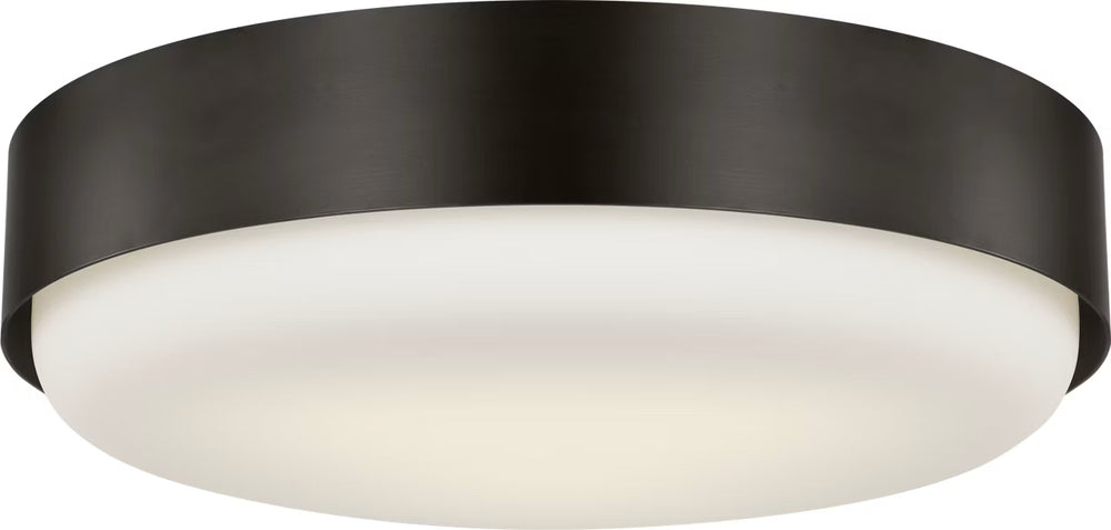 Visual Comfort Studio Canada - Three Light Flush Mount - Aurelle - Aged Iron- Union Lighting Luminaires Decor