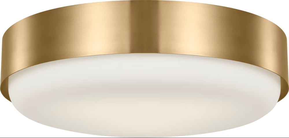 Visual Comfort Studio Canada - Three Light Flush Mount - Aurelle - Estate Brass- Union Lighting Luminaires Decor