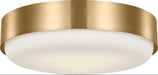 Visual Comfort Studio Canada - Three Light Flush Mount - Aurelle - Estate Brass- Union Lighting Luminaires Decor